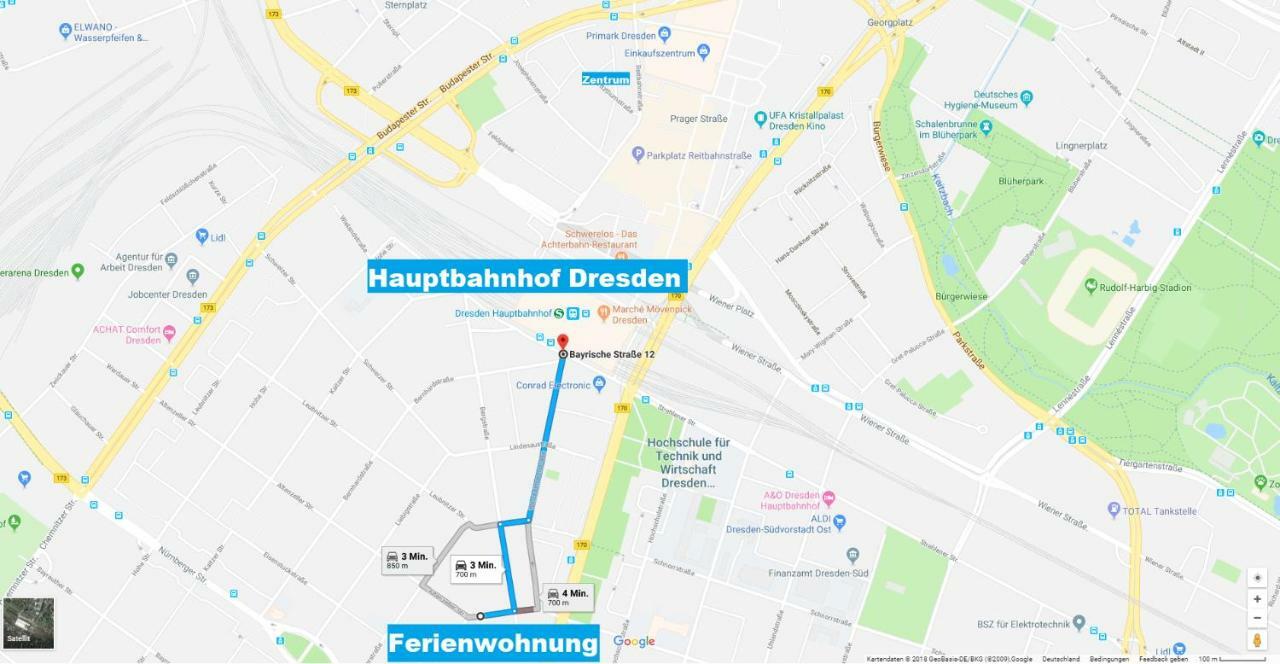 Schlummi gemütliche zentrale&saubere Wohnung Dresde Exterior foto